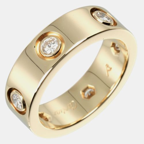 Cartier 18K Yellow Gold Diamond Love Ring EU 49 - Cartier - Modalova