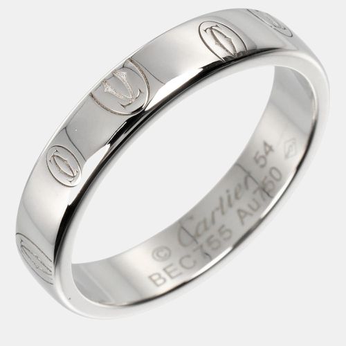 Cartier 18K White Gold Happy Birthday Ring EU 54 - Cartier - Modalova