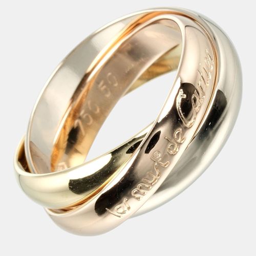 Cartier 18K Yellow, Rose, White Gold Trinity Ring EU 50 - Cartier - Modalova