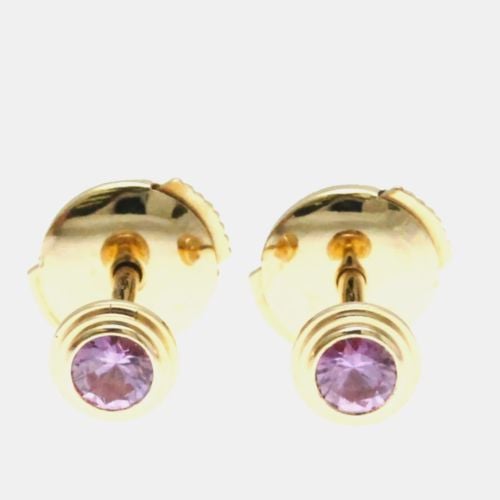 K Gold Sapphire d'Amour Stud Earrings - Cartier - Modalova