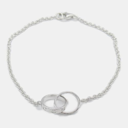 Cartier 18K White Gold Interlocking Love Bracelet - Cartier - Modalova