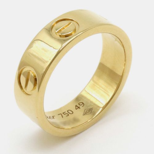 Cartier 18K Yellow Gold Love Band Ring EU 49 - Cartier - Modalova