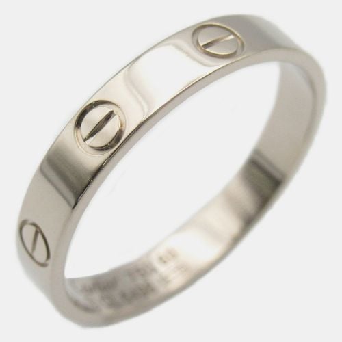 Cartier 18K White Gold Love Band Ring EU 60 - Cartier - Modalova