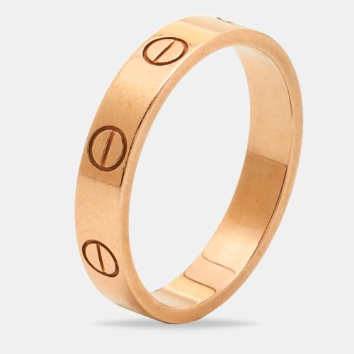 Cartier Love 18k Rose Gold Small Model Wedding Band Ring Size 53 - Cartier - Modalova