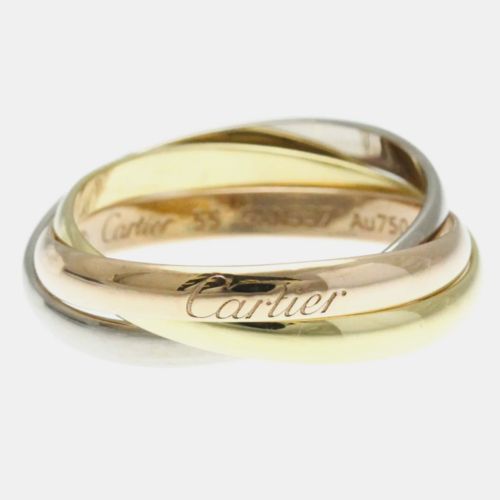 K Yellow, Rose, Gold Trinity Band Ring EU 55 - Cartier - Modalova