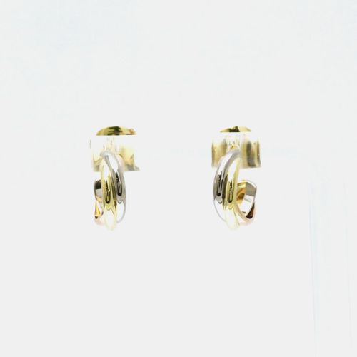 K Yellow, Rose, Gold Trinity Hoop Earrings - Cartier - Modalova