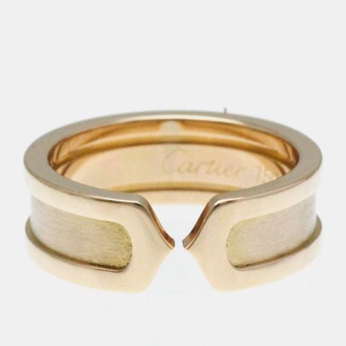 Cartier 18K Rose Gold Double C de Cartier Wedding Band Ring EU 50 - Cartier - Modalova