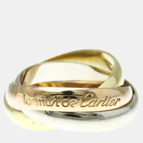 Cartier 18K Yellow, Rose, White Gold Trinity Band Ring EU 50 - Cartier - Modalova