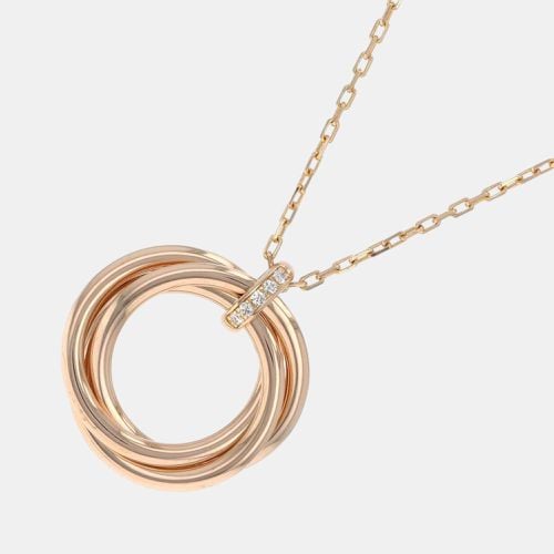 Cartier 18K Rose Gold and Diamond Trinity Pendant Necklace - Cartier - Modalova