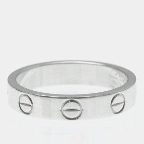 Cartier 18K White Gold Love Band Ring EU 49 - Cartier - Modalova