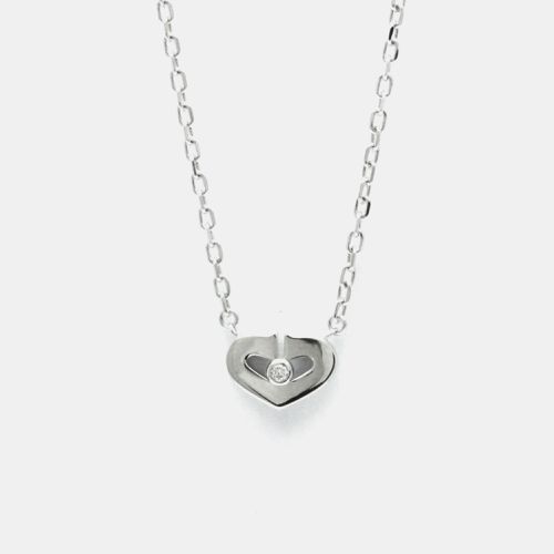 K Gold and Diamond C De Heart Pendant Necklace - Cartier - Modalova