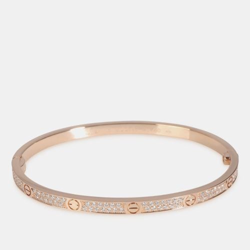 Cartier 18k Rose Gold Love Bracelet in 0.95 CTW - Cartier - Modalova