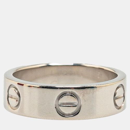 Cartier 18K White Gold Love Band Ring EU 51 - Cartier - Modalova