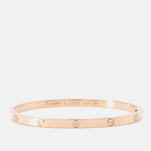 Cartier 18K Yellow Gold Love Bangle Bracelet - Cartier - Modalova