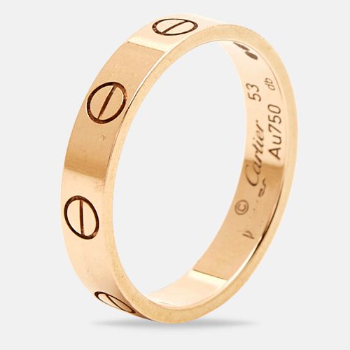 Cartier Love 18k Rose Gold Wedding Band Ring Size 53 - Cartier - Modalova