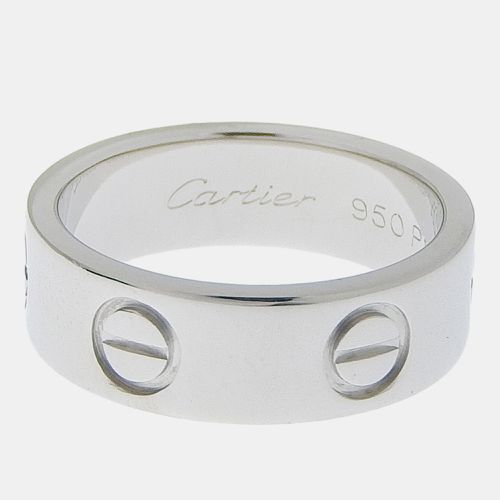 Cartier 18K White Gold Love Band Ring EU 47 - Cartier - Modalova