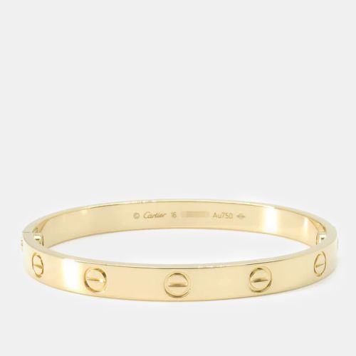 K Gold Love Bangle Bracelet - Cartier - Modalova