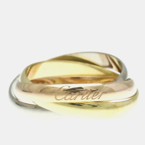 K Yellow, Rose, Gold Trinity Band Ring EU 50 - Cartier - Modalova