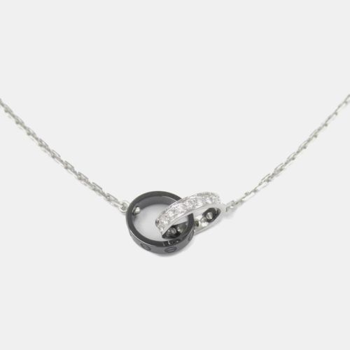 K Gold Diamond Ceramic Baby Love Necklace - Cartier - Modalova