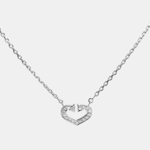 C de Heart 18k White Gold Necklace - Cartier - Modalova