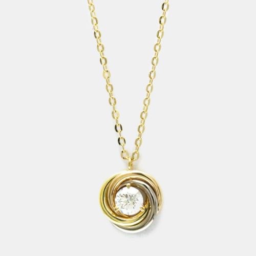 K White Yellow Gold Diamond Trinity De Pendant Necklace - Cartier - Modalova