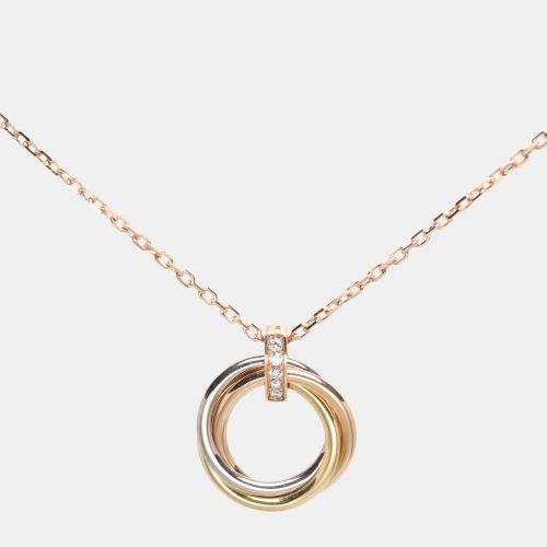 Trinity Diamond 18k Three Tone Necklace - Cartier - Modalova