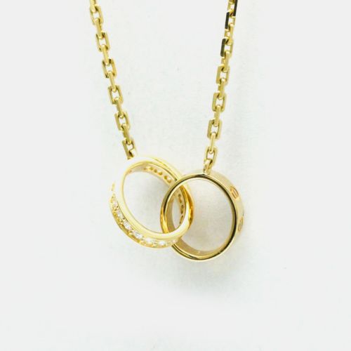 K Gold and Diamond Love Pendant Necklace - Cartier - Modalova