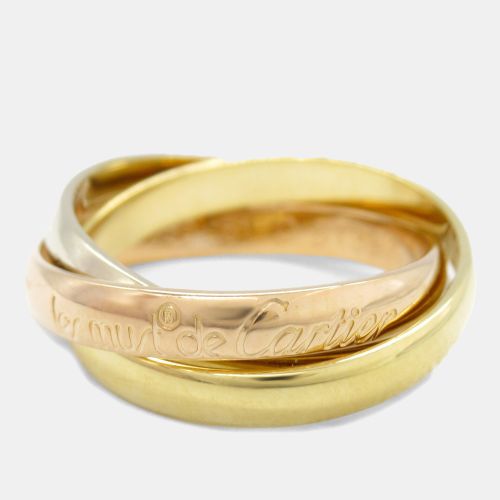 Cartier Trinity 18K Yellow, Rose, White Gold Band Ring EU 51 - Cartier - Modalova