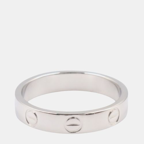 Cartier Love 18K White Gold Band Ring EU 51 - Cartier - Modalova