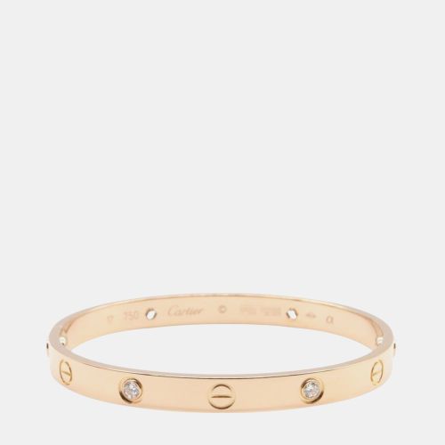 Love 18K Rose 4 Diamonds Bracelet - Cartier - Modalova