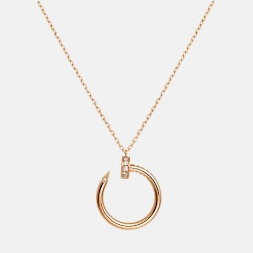 Cartier 18K Rose Gold and Diamond Juste un Clou Pendant Necklace - Cartier - Modalova