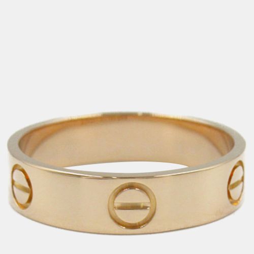 Cartier 18K Pink Gold Love Rose Gold Ring EU 61 - Cartier - Modalova