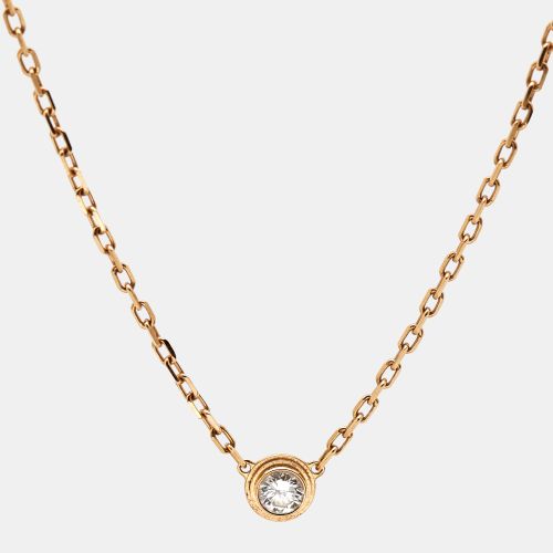 Cartier D'Amour Diamond 18k Rose Gold Small Model Necklace - Cartier - Modalova