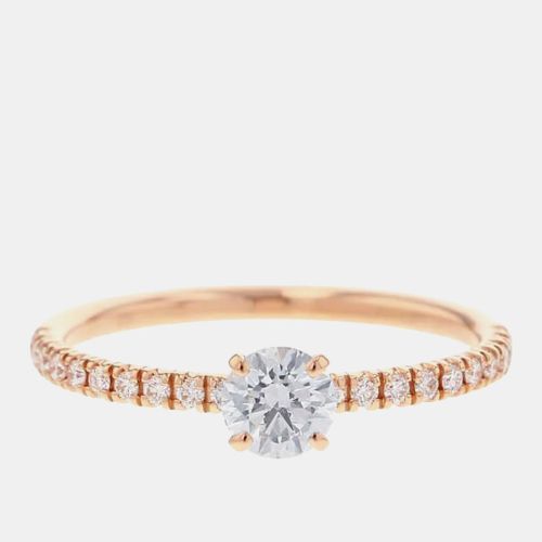 Cartier 18K Pink Gold Etincelle De Cartier Solitaire Ring EU 49 - Cartier - Modalova