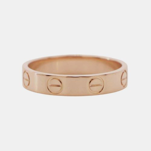 Cartier 18K Rose Gold Mini Love Ring EU 49 - Cartier - Modalova