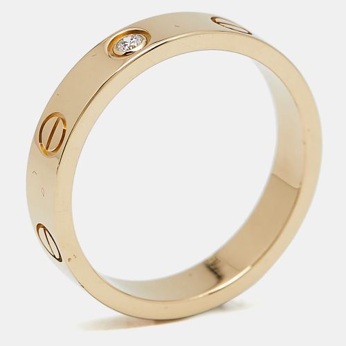 Cartier Love 1 Diamond 18k Rose Gold Wedding Band Ring Size 54 - Cartier - Modalova