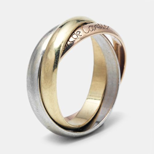 Trinity 18k Three Tone Ring Size 54 - Cartier - Modalova