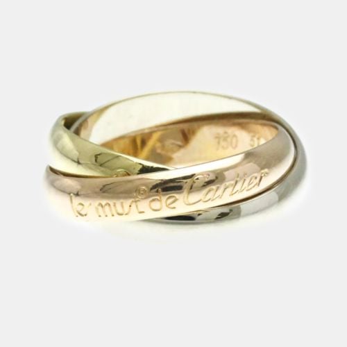 K Yellow, Rose, Gold Trinity Band Ring EU 51 - Cartier - Modalova