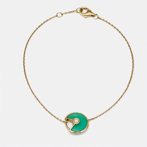 Amulette De Chrysoprase Diamond 18k Gold XS Model Bracelet - Cartier - Modalova
