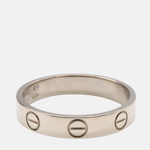 Cartier Love 18K White Gold Band Ring EU 49 - Cartier - Modalova