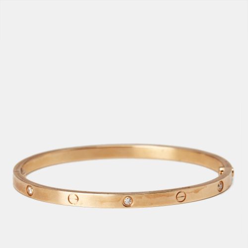Cartier Love Diamonds 18k Rose Gold Small Model Bracelet 16 - Cartier - Modalova