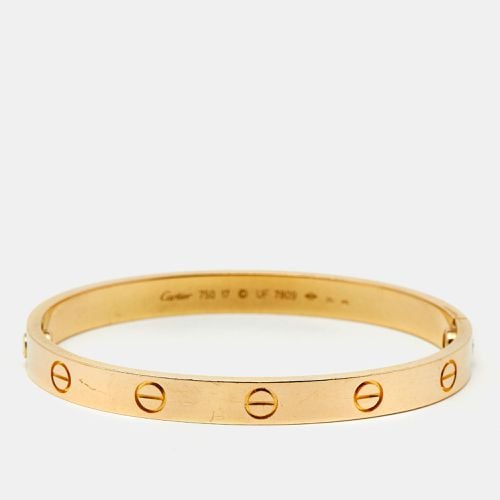 Cartier Love 18K Yellow Gold Bracelet 17 - Cartier - Modalova