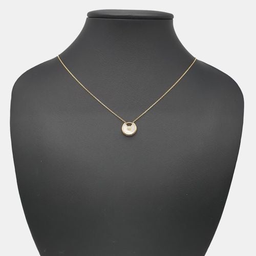 Cartier 18K Yellow Gold, Diamond, Mother of Pearl Amulette De Cartier Pendant Necklace - Cartier - Modalova