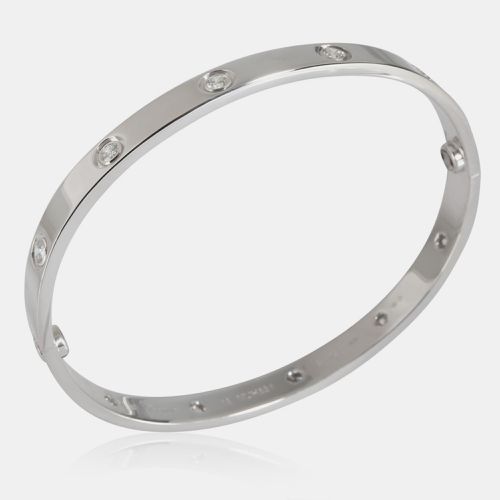 Cartier 18K White Gold 0.96 CTW Love Bracelet - Cartier - Modalova