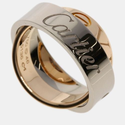 Cartier 18K Rose and White Gold Astro Love Band Ring EU 46 - Cartier - Modalova