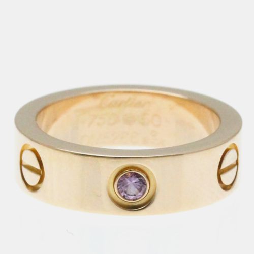 K Rose and Sapphire Love Band Ring EU 50 - Cartier - Modalova