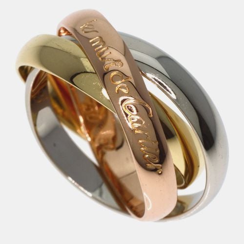 Cartier 18K Yellow, Rose, White Gold Trinity Band Ring EU 50 - Cartier - Modalova