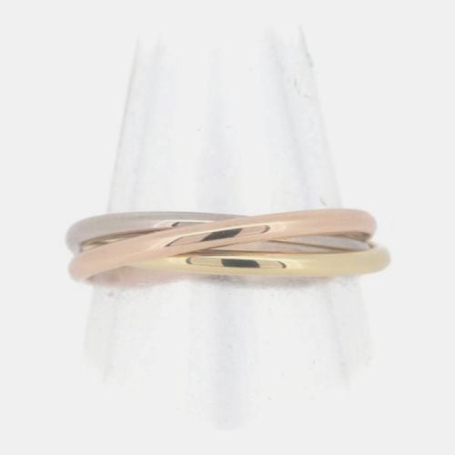 Cartier Yellow, Rose, White Gold Extra Small 18K Trinity Ring EU 48 - Cartier - Modalova