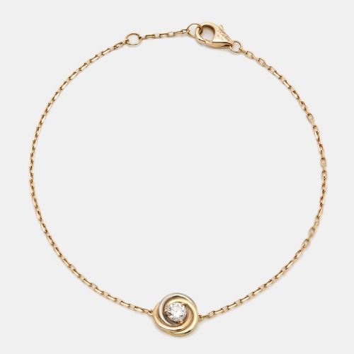 Cartier Trinity Diamond 18k Three Tone Gold Bracelet - Cartier - Modalova