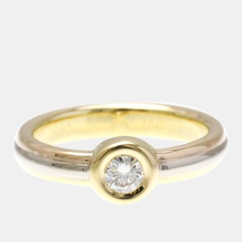 Cartier 18K Yellow, Rose, White Gold and Diamond Trinity Solitaire Ring EU 50 - Cartier - Modalova